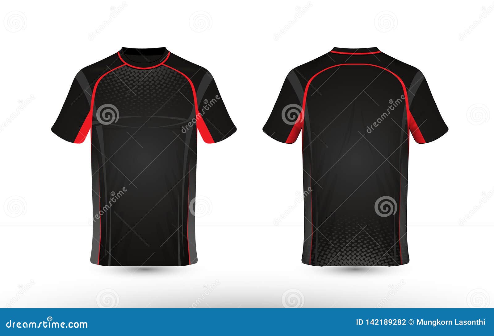 Black and Red Layout E-sport T-shirt Design Template Stock Vector ...