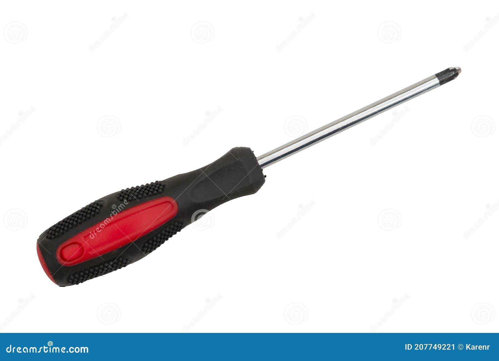 Black and Red Phillips Head Screwdriver Stock Image Image of black