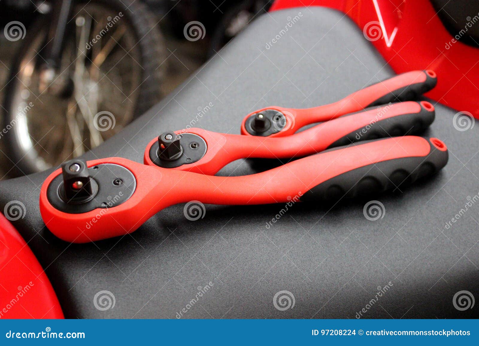 Black And Red Socket Wrench Picture. Image 97208224