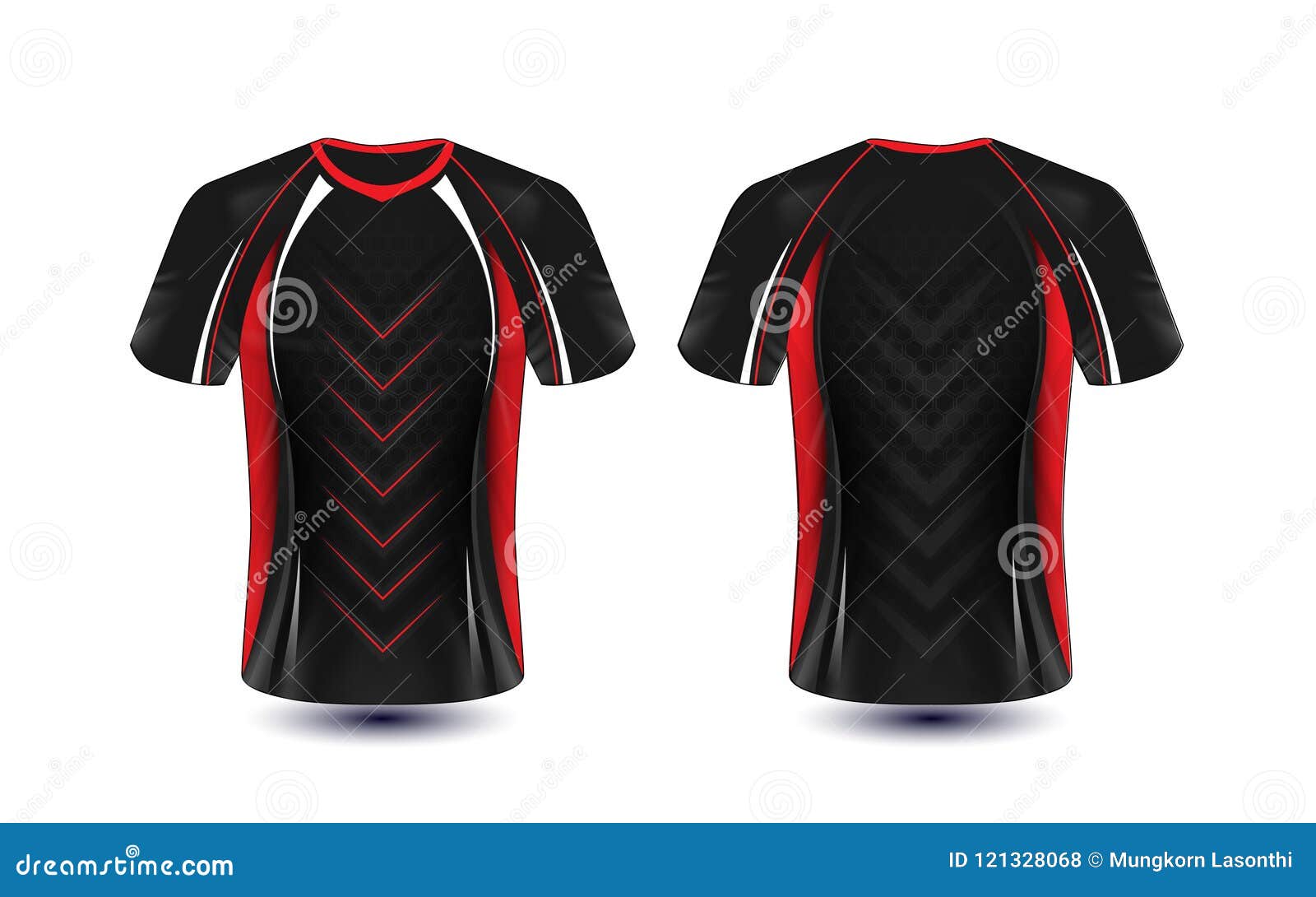 black red white jersey