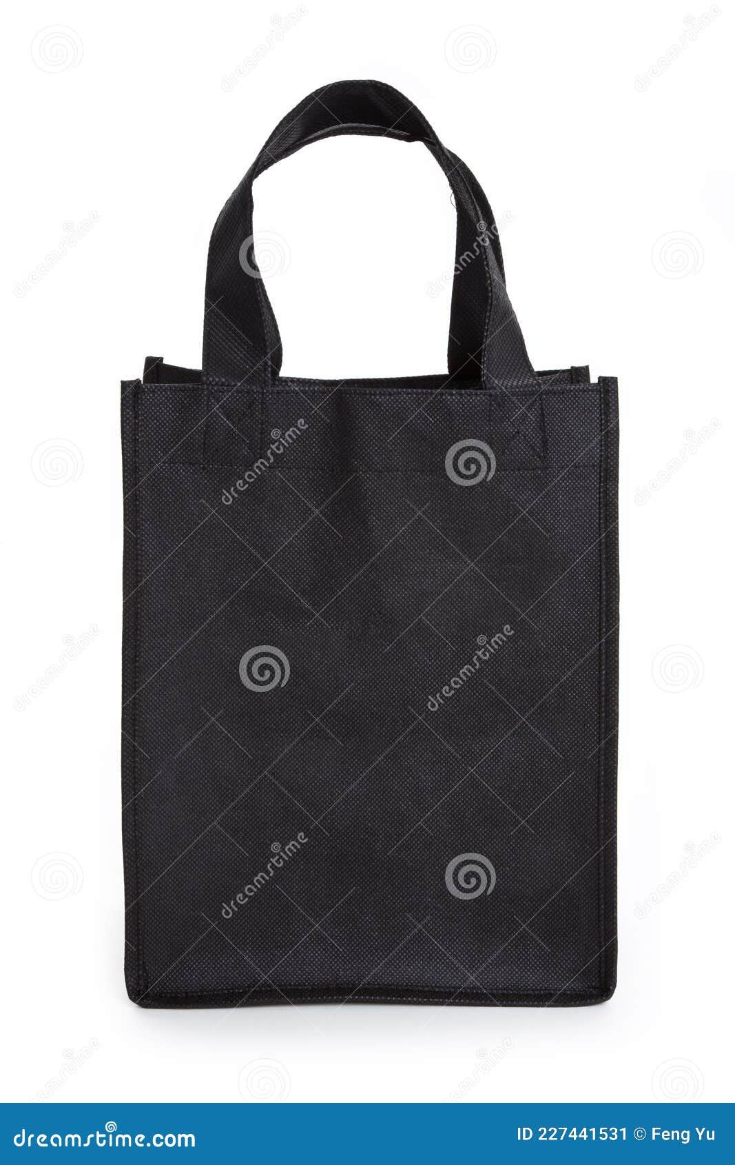 Black Reusable Shopping Bag Stock Image Image of conservation, white