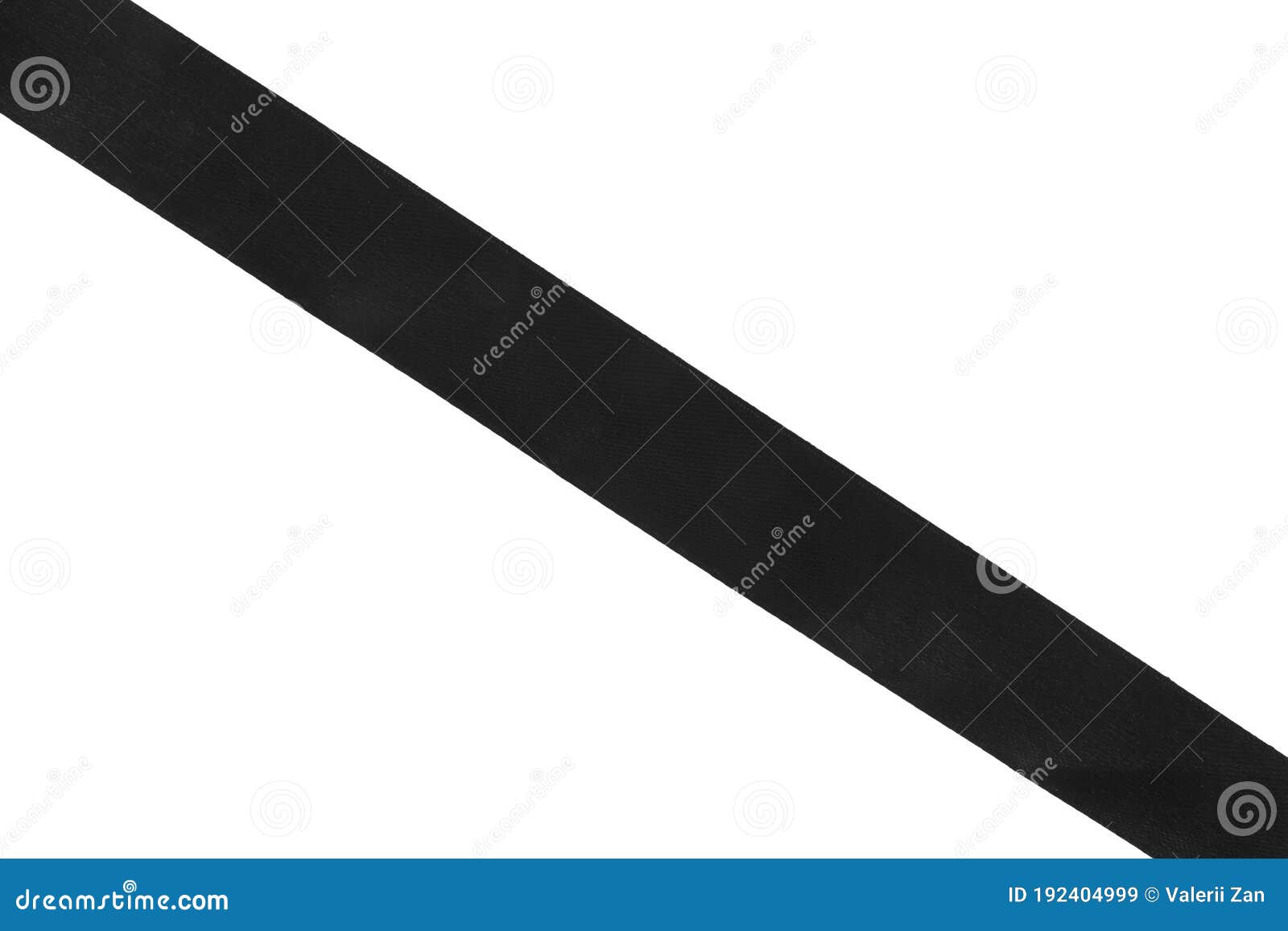 Black Ribbon Isolated on White Background Stock Image Image of