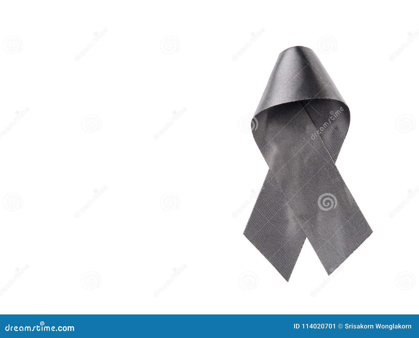 Black ribbon on white stock image. Image of ribbon, isolated 114020701