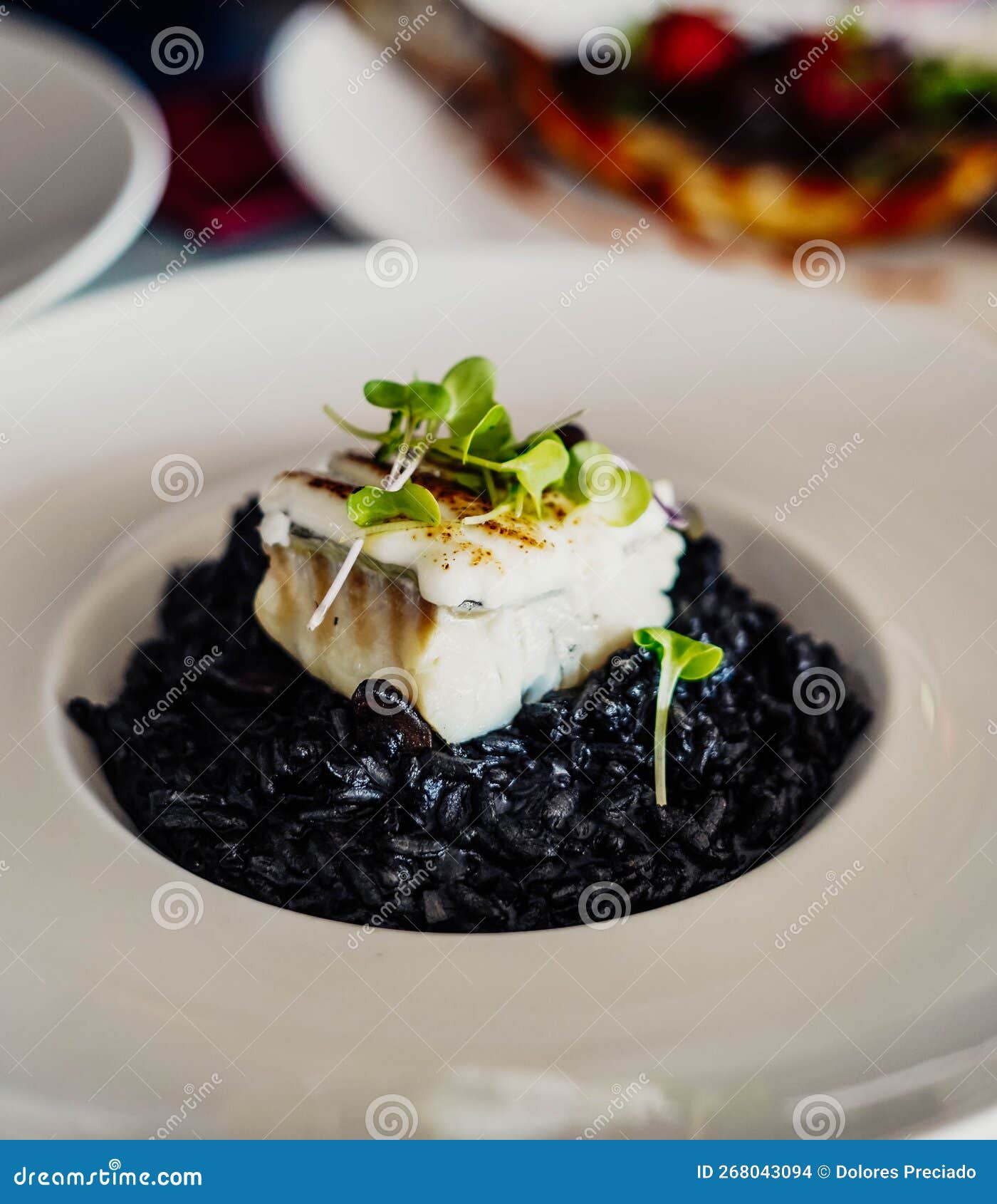 black rice with cuttlefish and squid ink