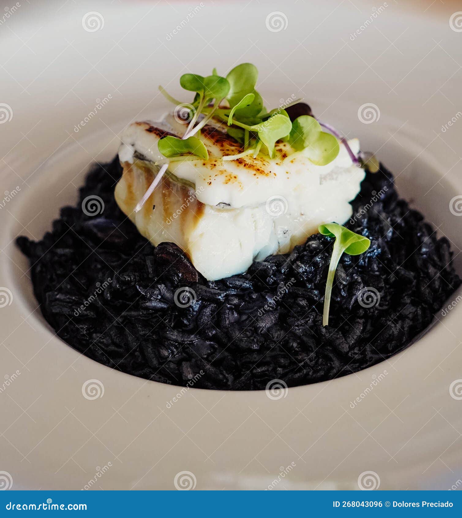 black rice with cuttlefish and squid ink