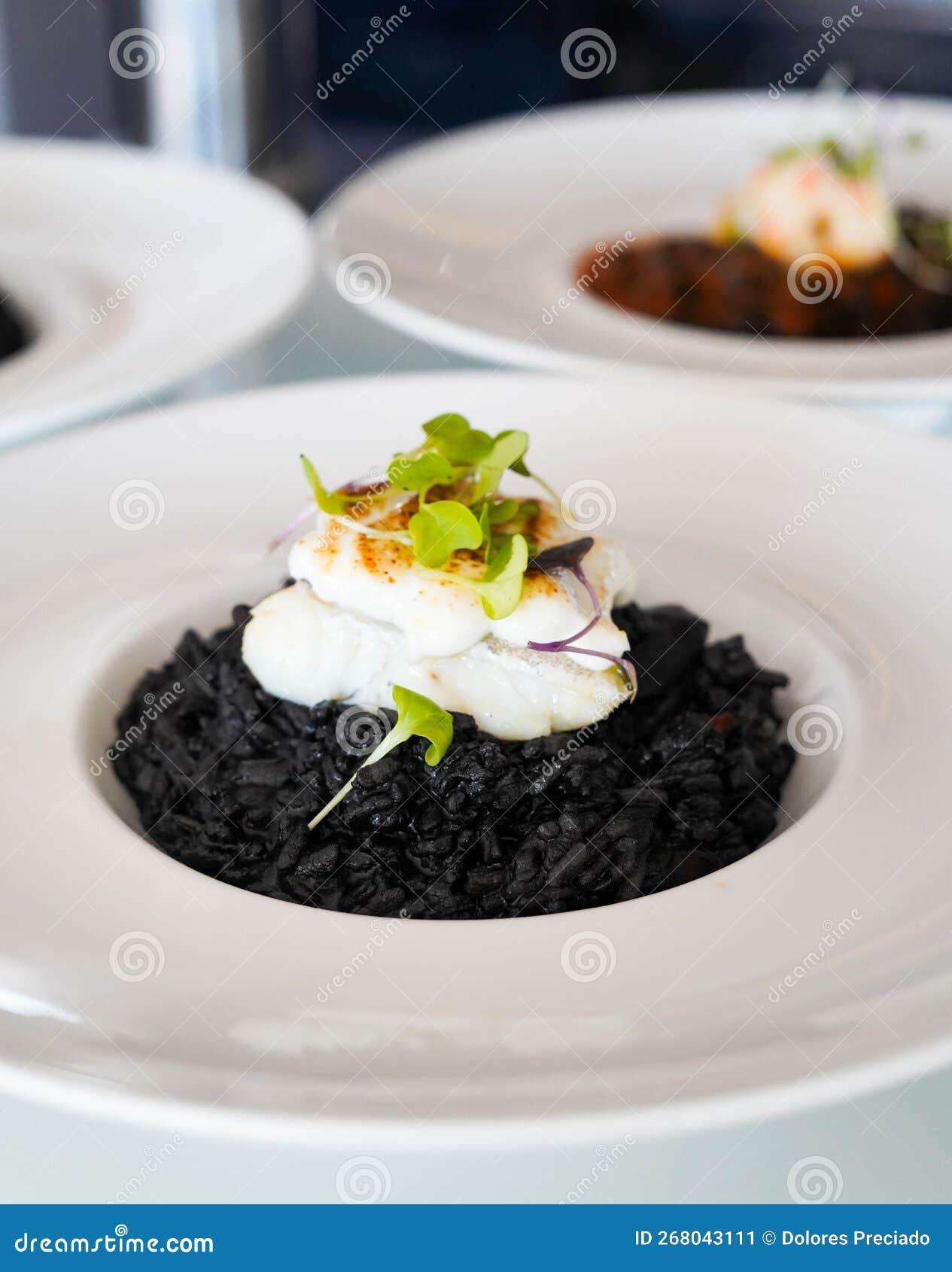 black rice with cuttlefish and squid ink