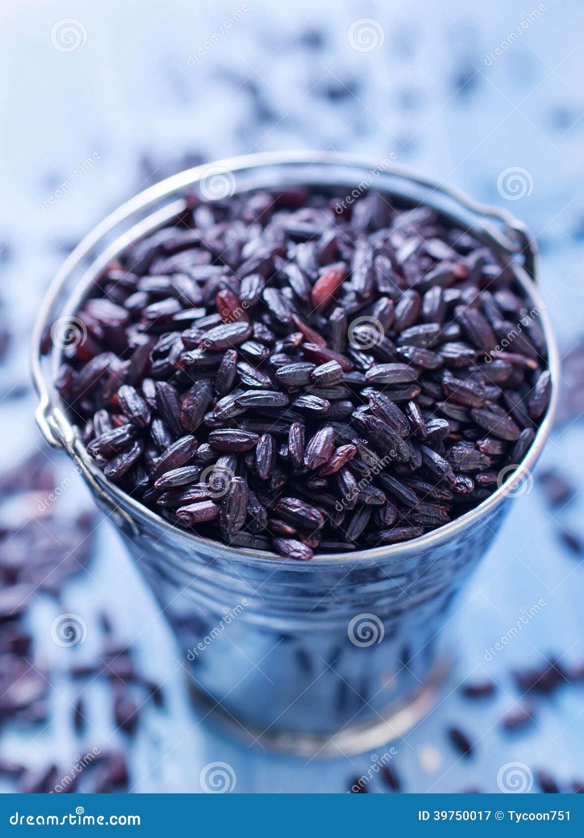 Black rice stock image. Image of ceramic, full, grain 39750017