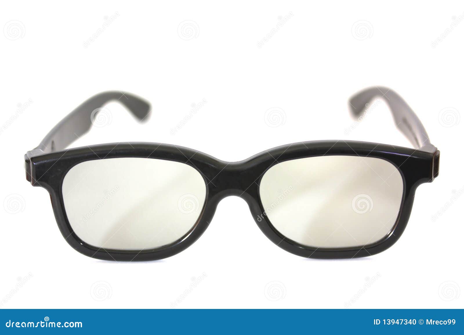 Black Rimmed Glasses Isolated Stock Photo - Image of specs, clear: 13947340