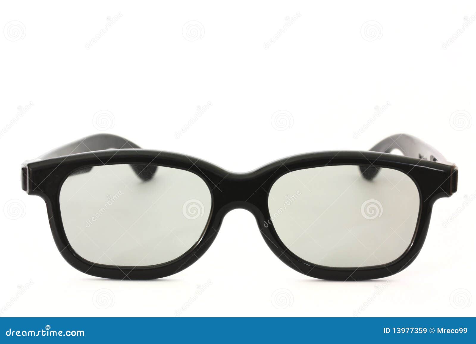 Black Rimmed Glasses Isolated Stock Image - Image of optical, clear ...