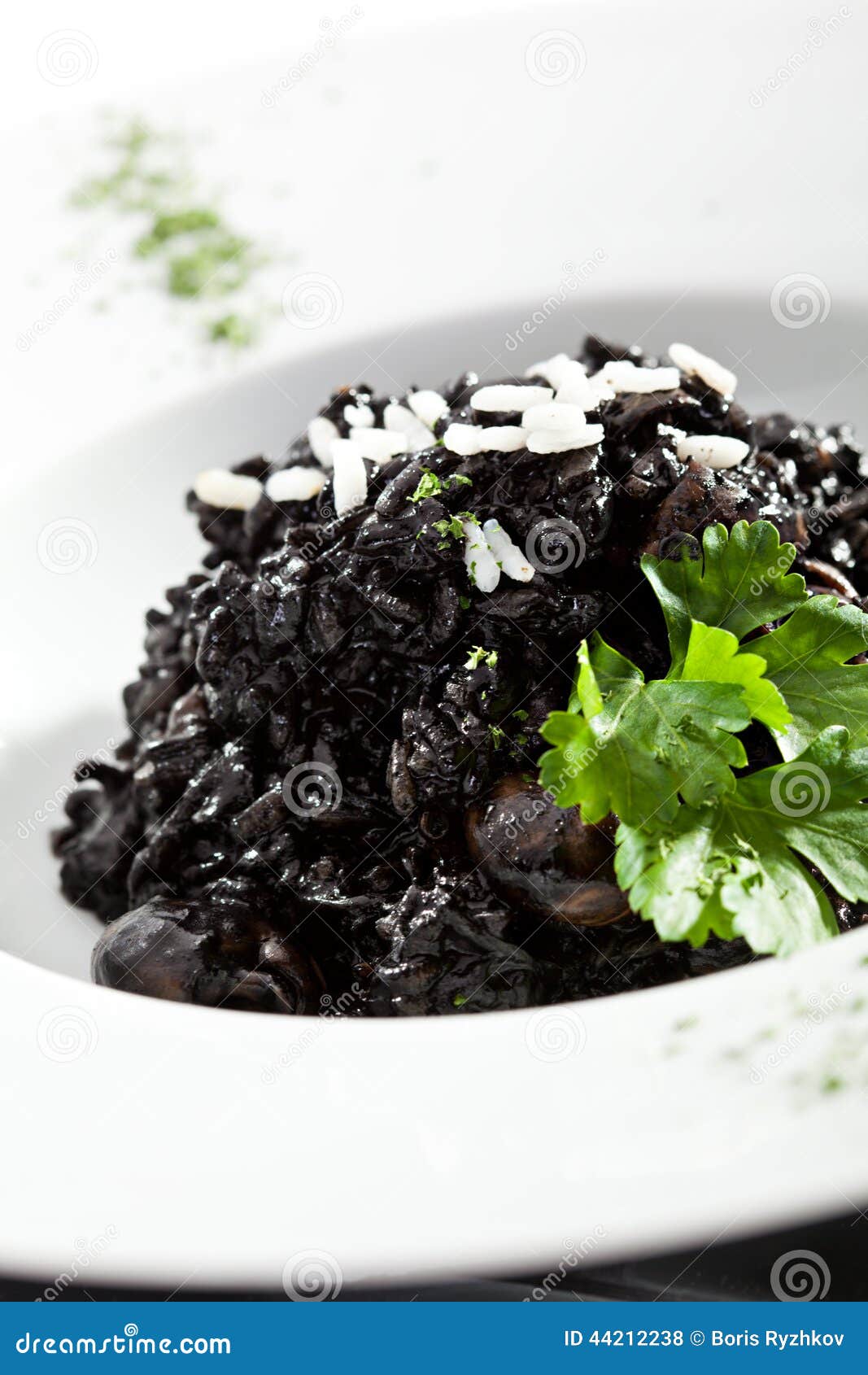 Black Risotto stock photo. Image of lunch, tomato, fresh 44212238