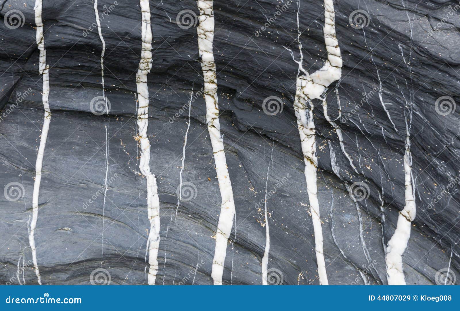 Black Rock with White Stripes Stock Image Image of stone, slate 44807029