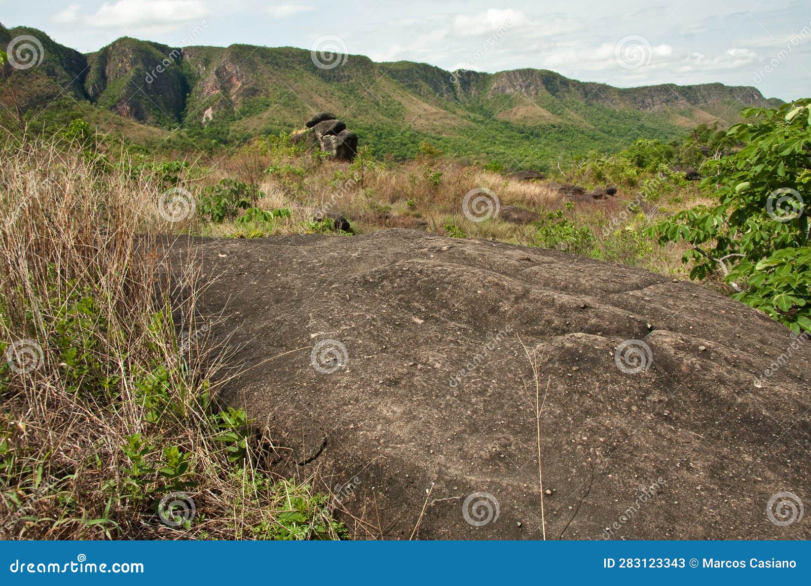 the black rocks formations at vale da lua in chapada dos veadeiros