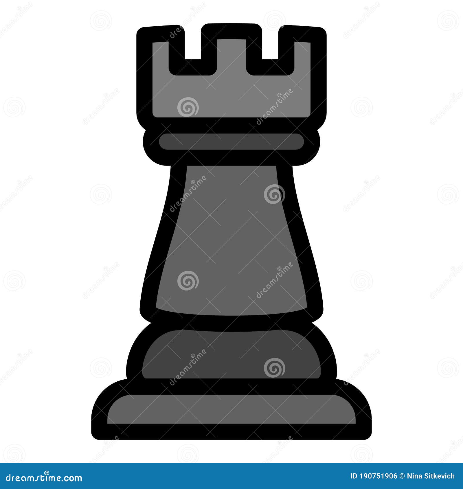 chess rook piece 2494121 Vector Art at Vecteezy