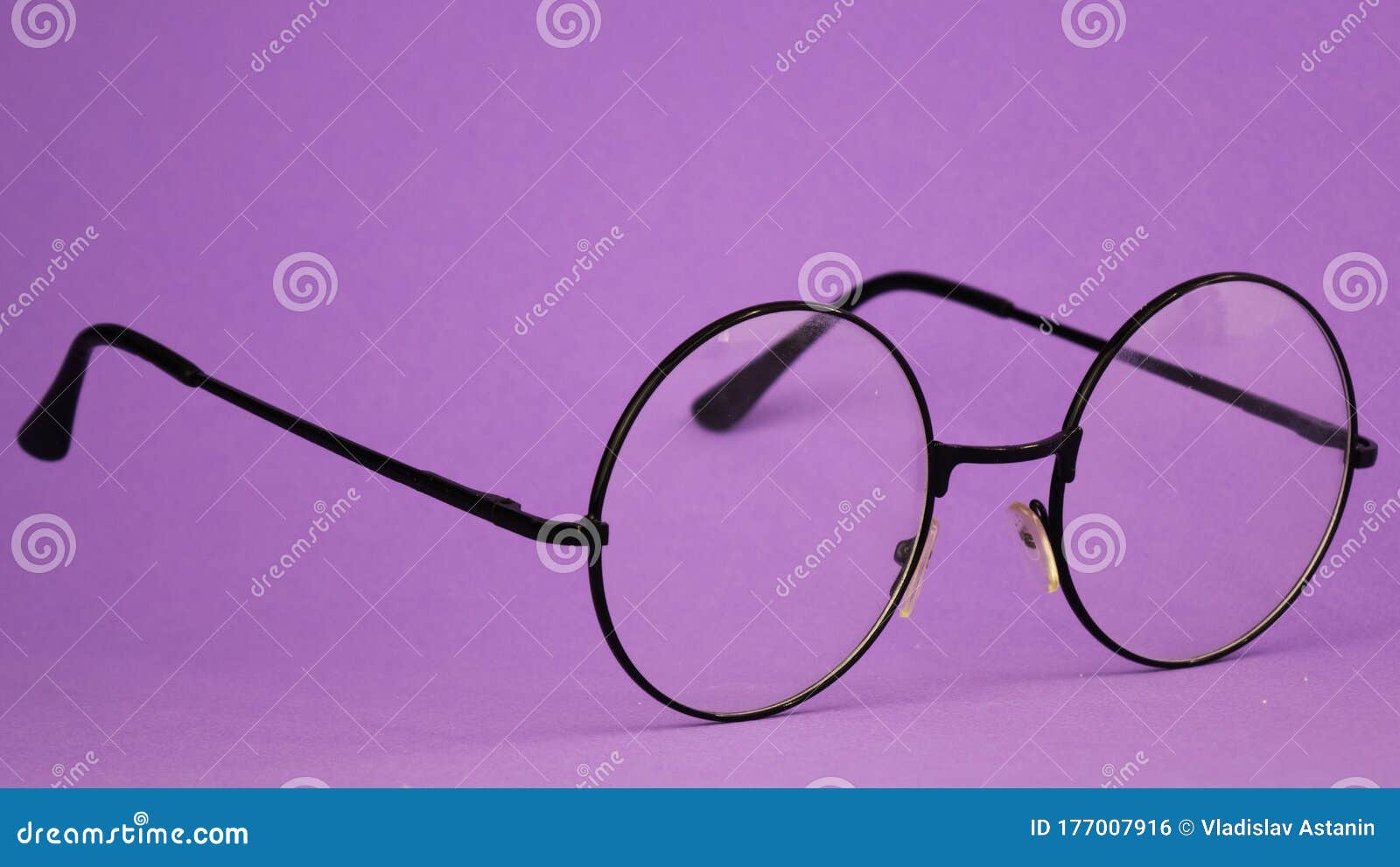 purple circle glasses
