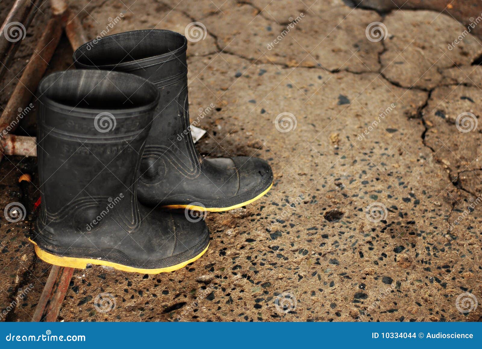 Black Rubber Boots stock photo. Image of gardener, ranch 10334044