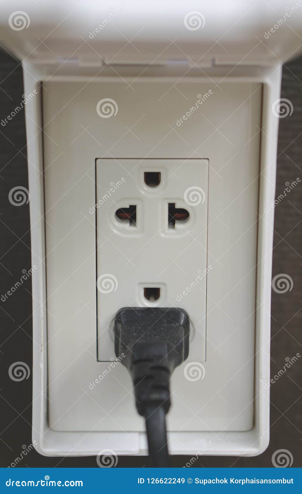 Plug Inserted In Electrical Socket Stock Photography CartoonDealer