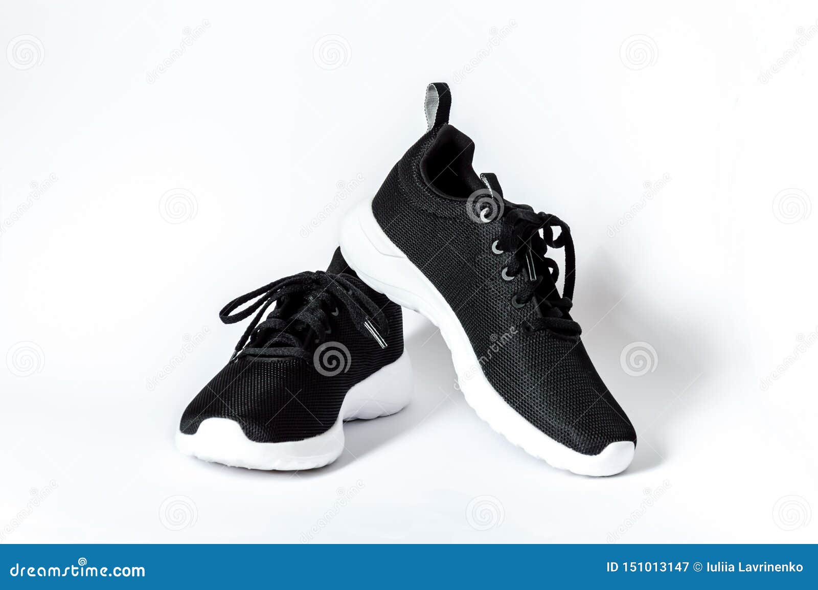 Black Shoes Isolated White Background Image - Image of athletic, front: