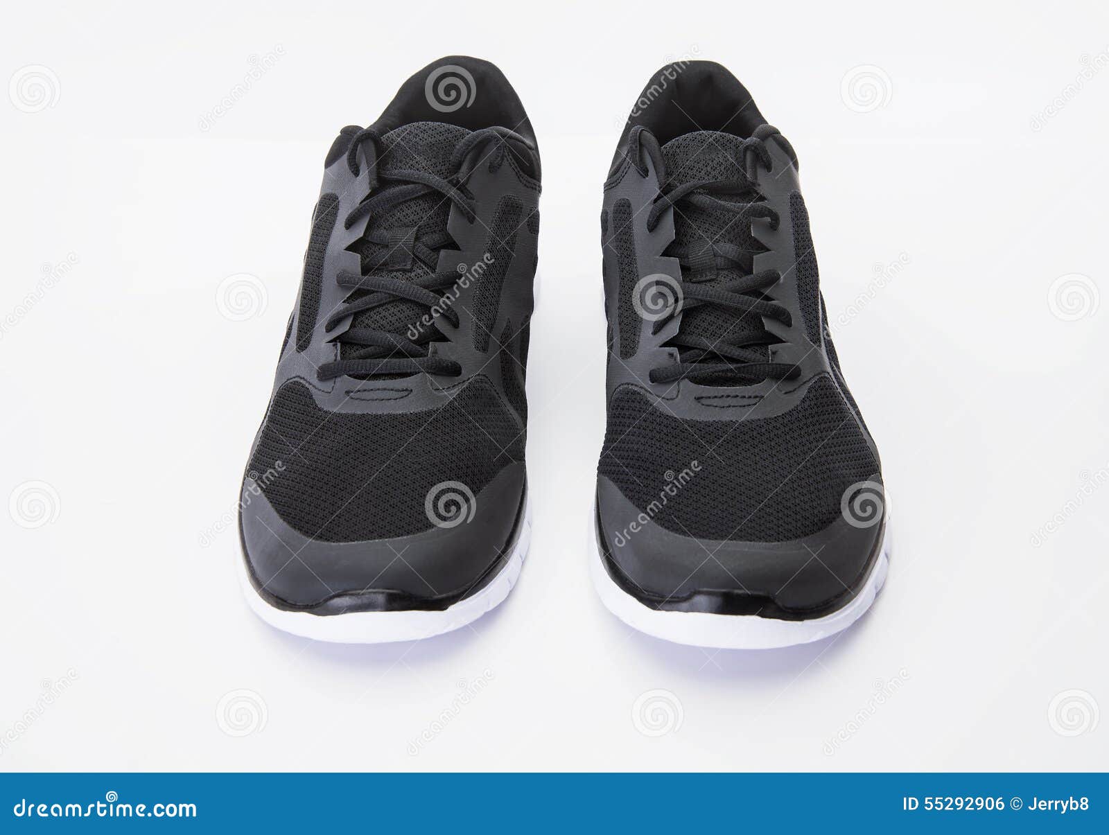 Black Running Shoes stock photo. Image of isolated, shoes - 55292906