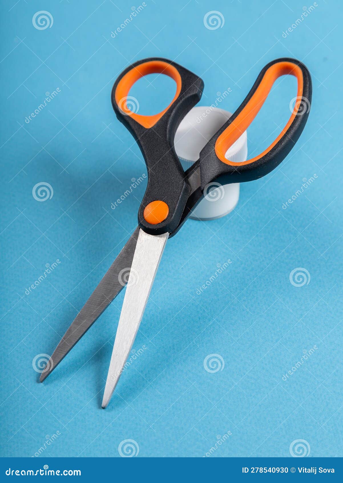 Black scissors stock photo. Image of work, bright, instrument 278540930