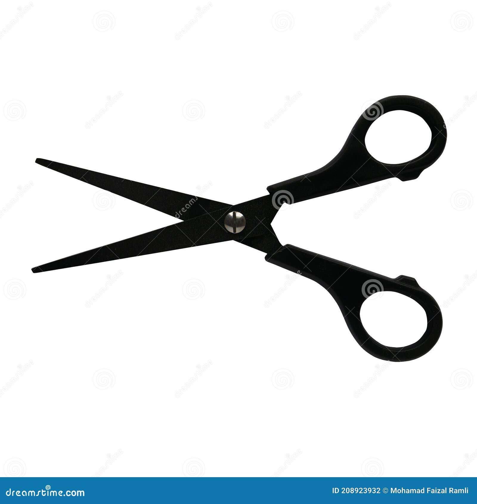 Black Scissors Isolated on White Background Stock Illustration Illustration of fashion, blade