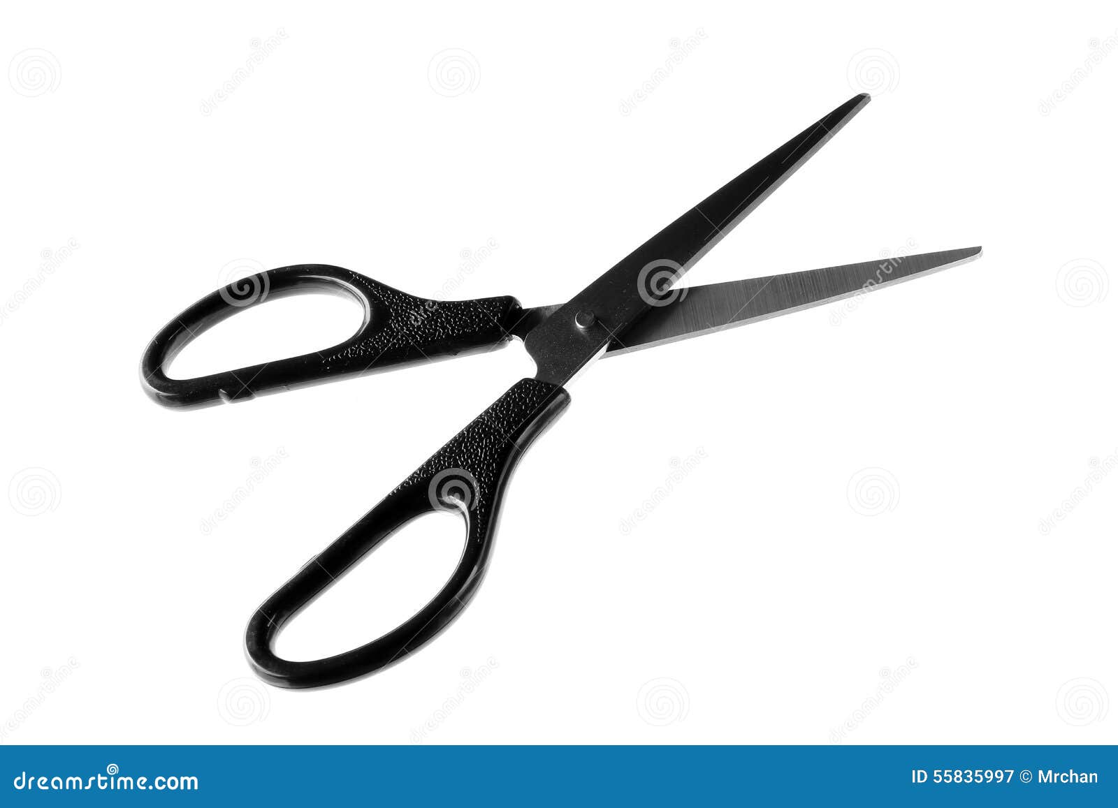 Black Scissors With Clipping Stock Image 2681995