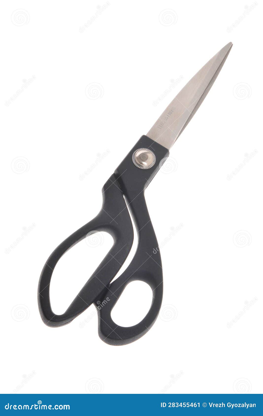 Black Scissors on White Background. Stock Image Image of beauty, steel 283455461