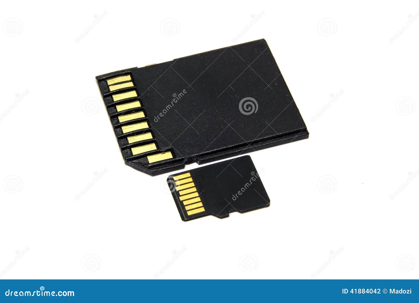 Black SD and Micro SD Memory Card Stock Photo Image of save, secure