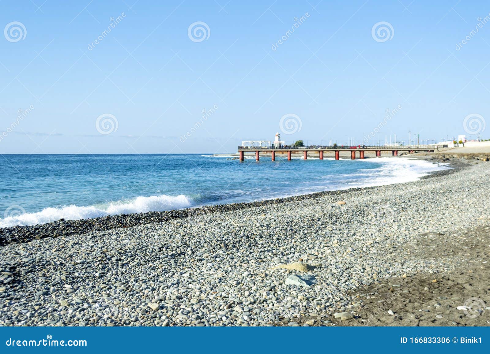 Black Sea Beach Coast of Sochi, Russia Stock Photo - Image of beautiful 