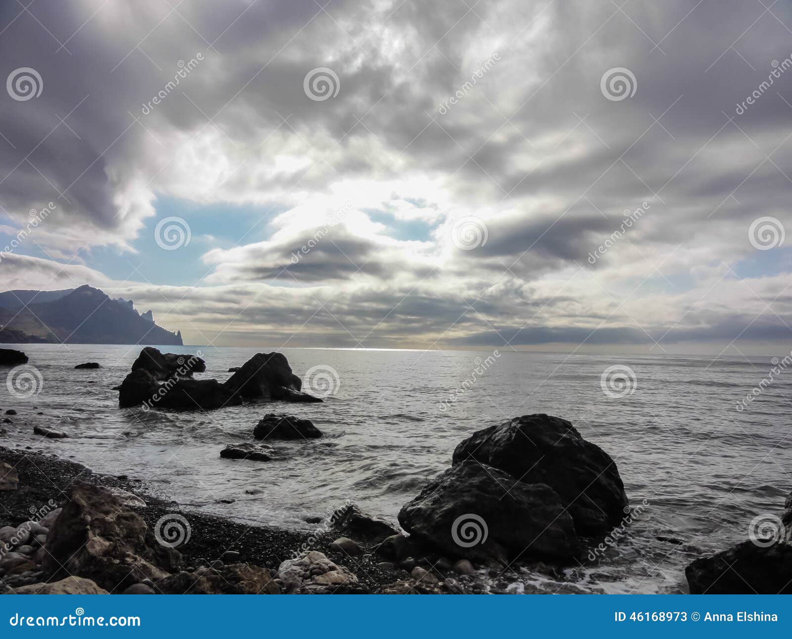 black sea coast in crimea