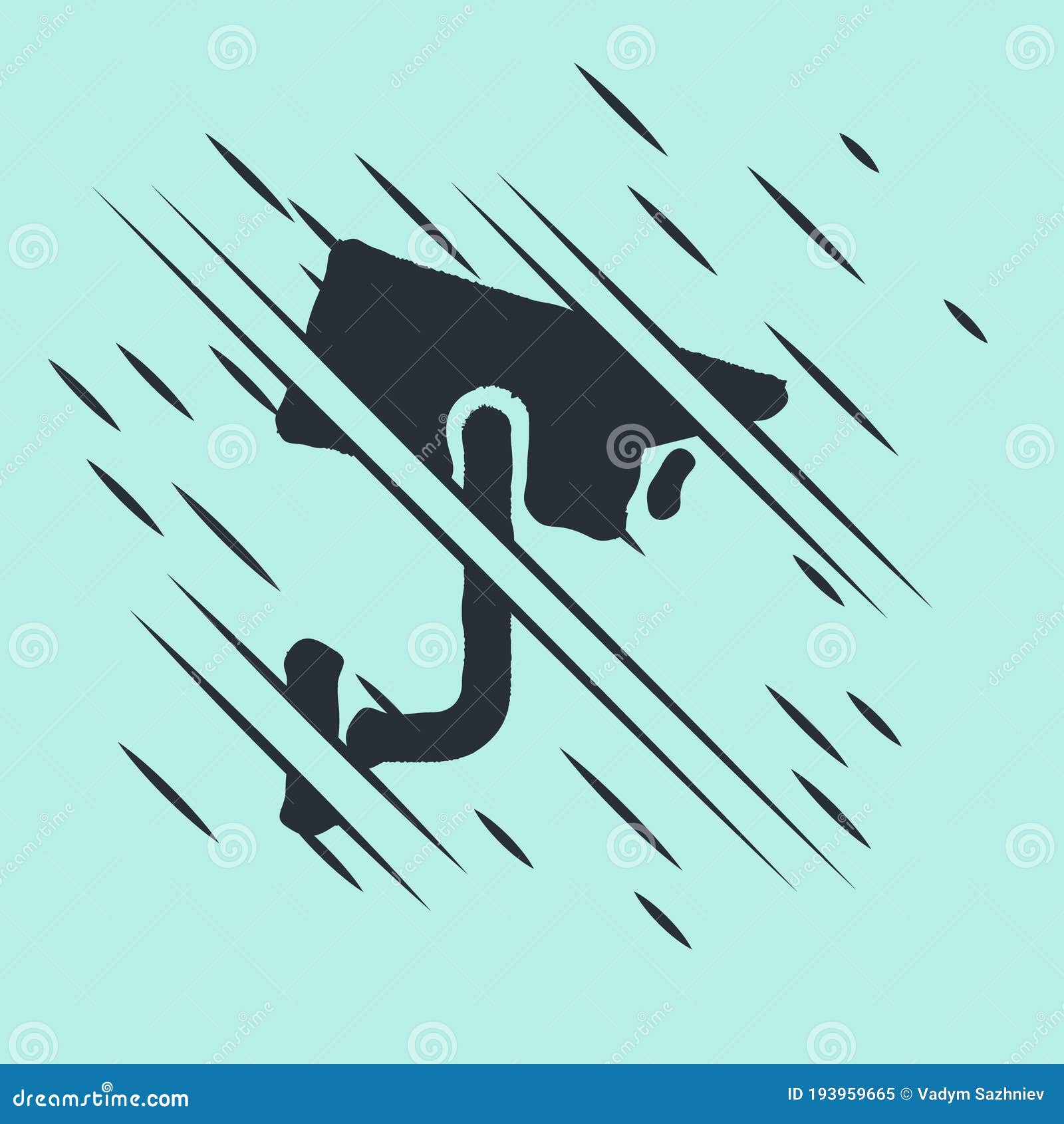 Black Security Camera Icon Isolated on Green Background. Glitch Style