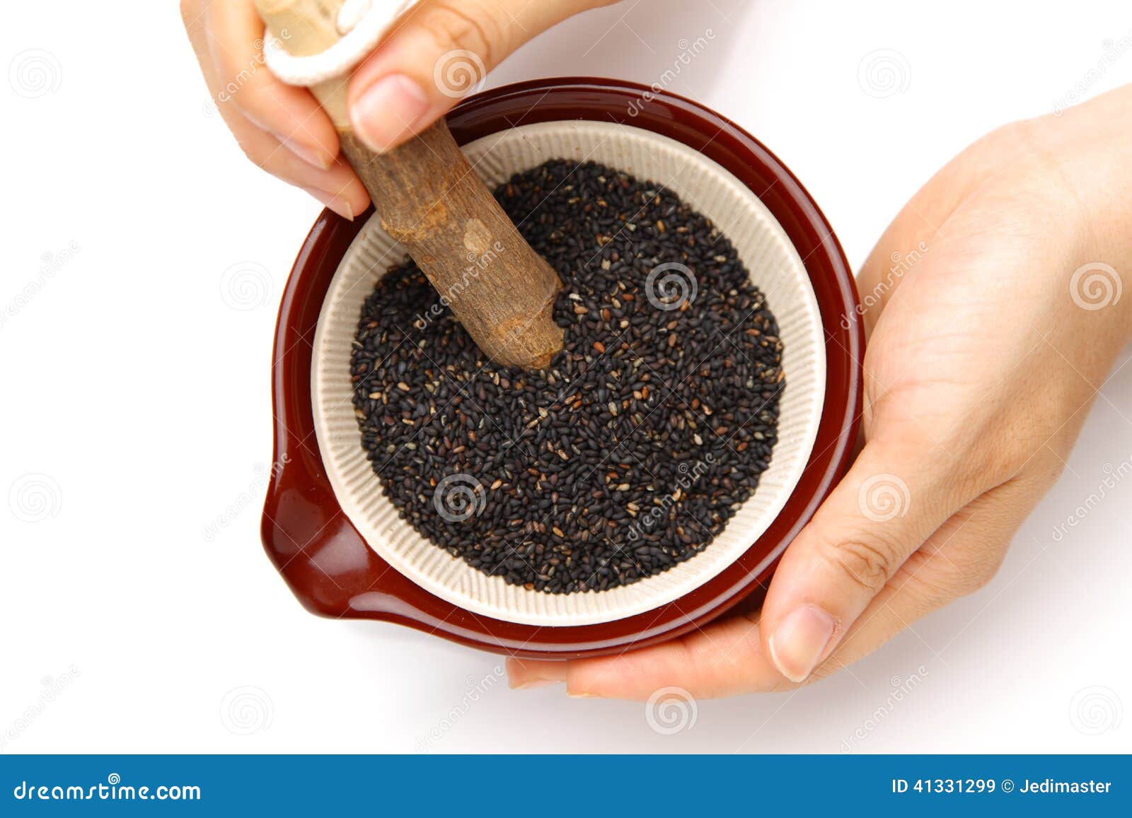Black sesame seed stock image. Image of sesame, pestle 41331299