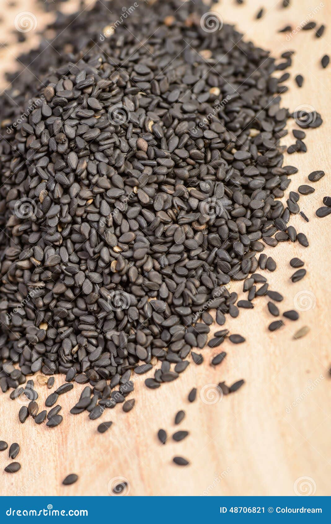 Black sesame seeds stock image. Image of nutritious, condiment 48706821