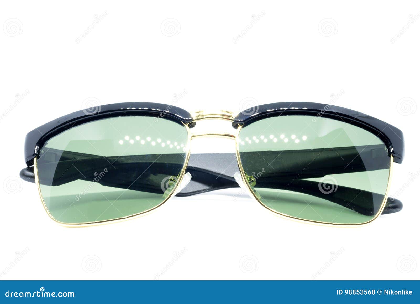 Black sunglasses on white. stock photo. Image of style - 98853568