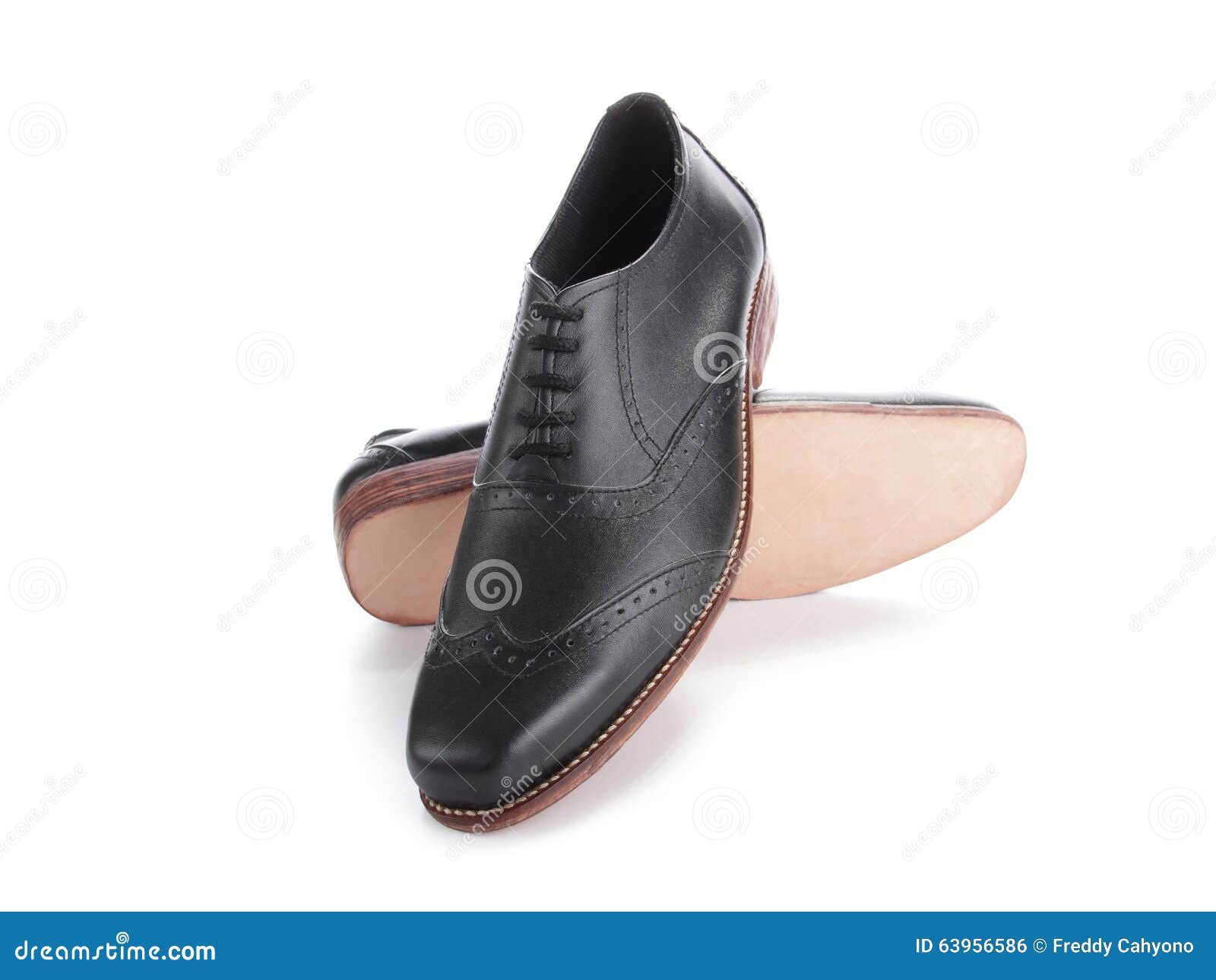 Black Shiny Shoes Displayed on White Stock Photo - Image of arrange ...