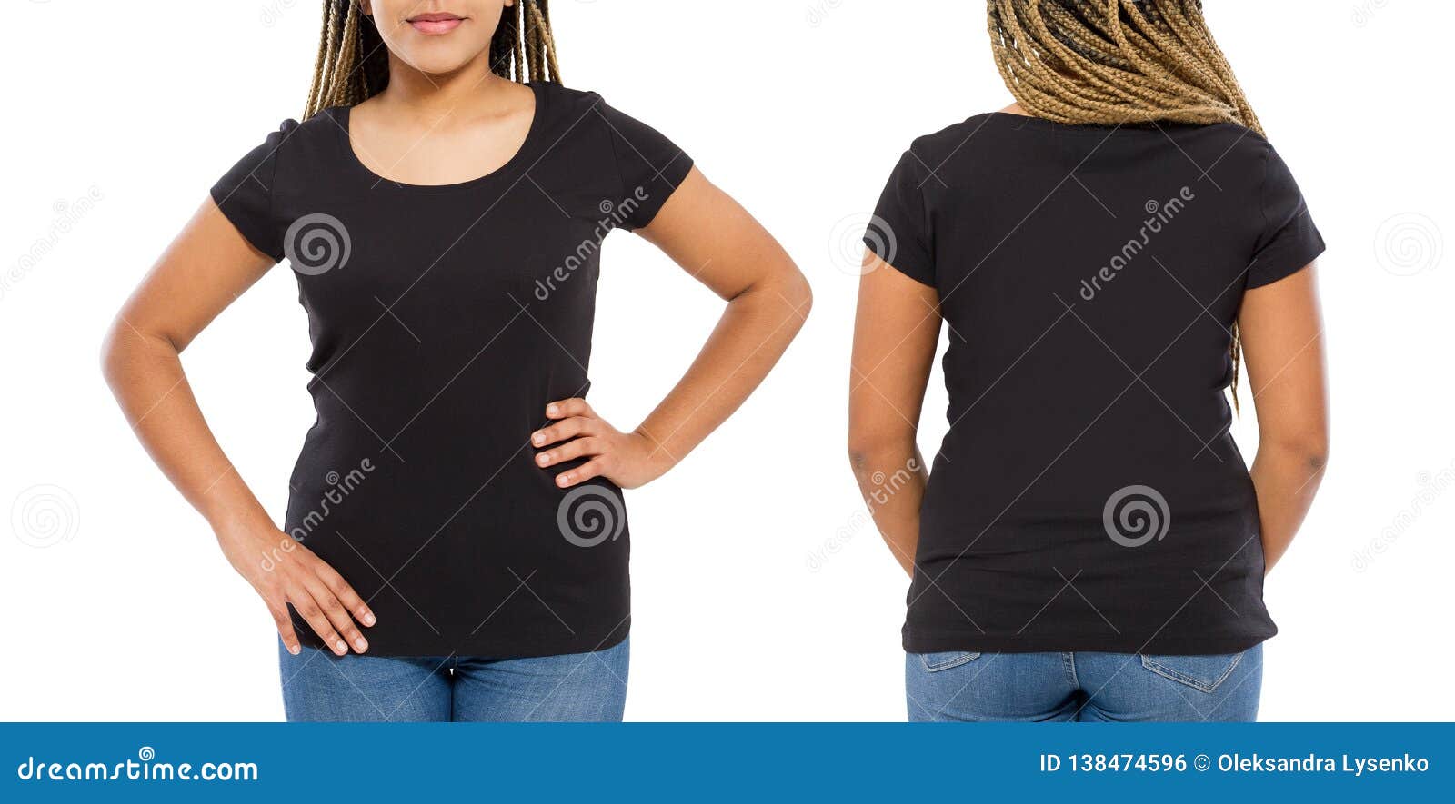 back of plain black shirt