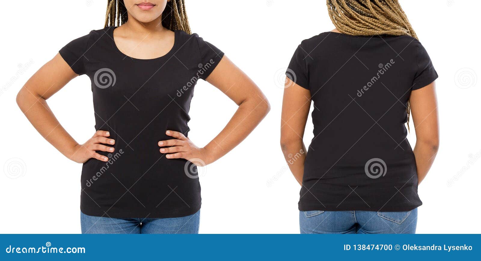 Download Black Shirts Set. Summer T Shirt Design And Close Up Of ...