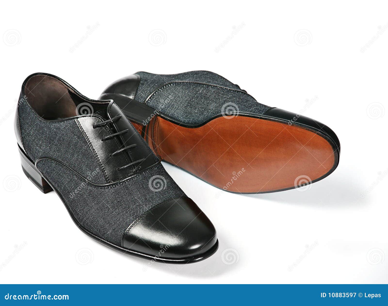 Black shoes stock image. Image of isolated, textile, accessory - 10883597