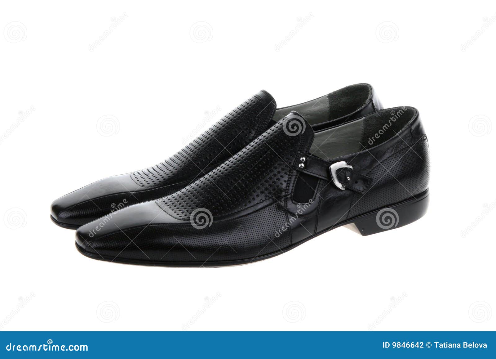 Black shoes stock photo. Image of summer, holes, background - 9846642