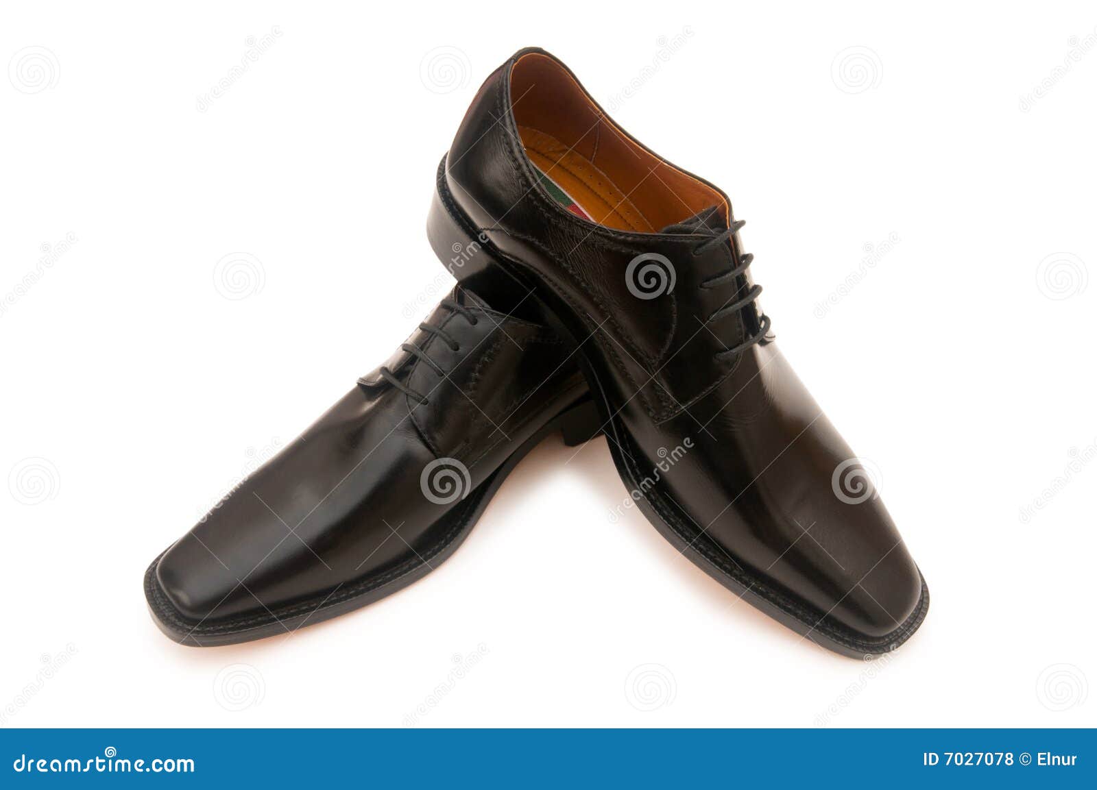 Black shoes isolated stock photo. Image of objects, object - 7027078
