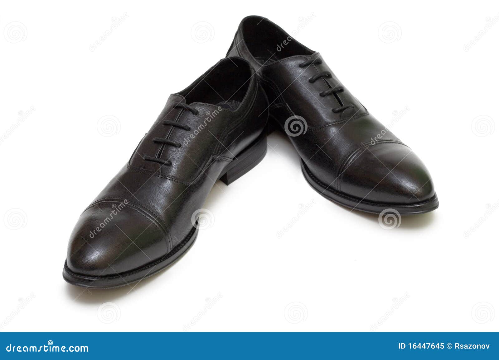Black Shoes On White Background Royalty Free Stock Photo - Image: 16447645