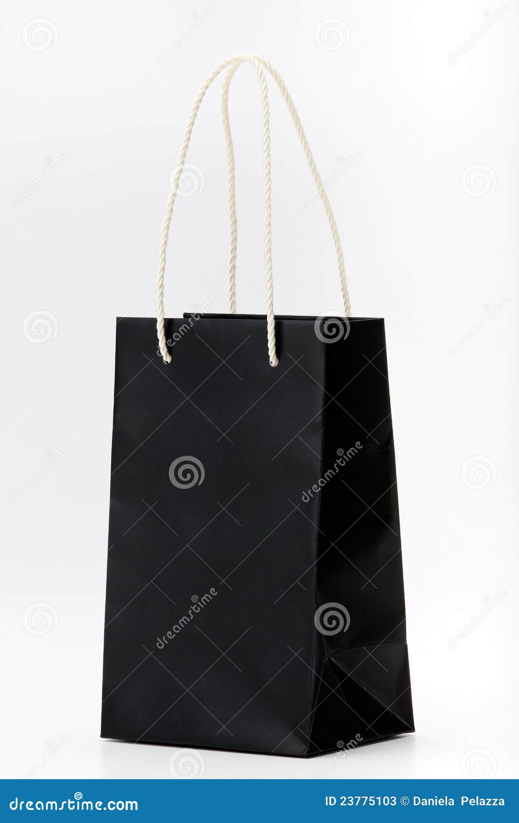 Black shopping bag. stock image. Image of handle, aged 23775103