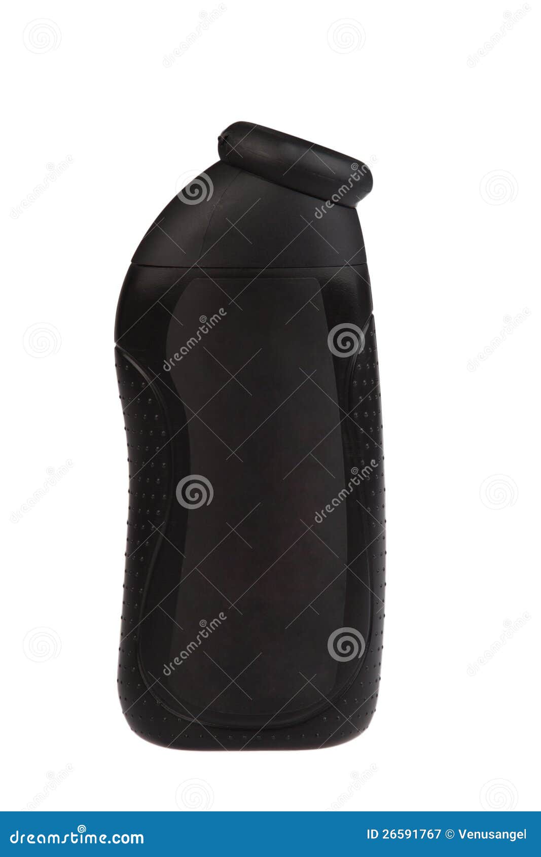 Black Shower Gel Bottle with Blank Label Stock Image Image of isolated, conditioner 26591767