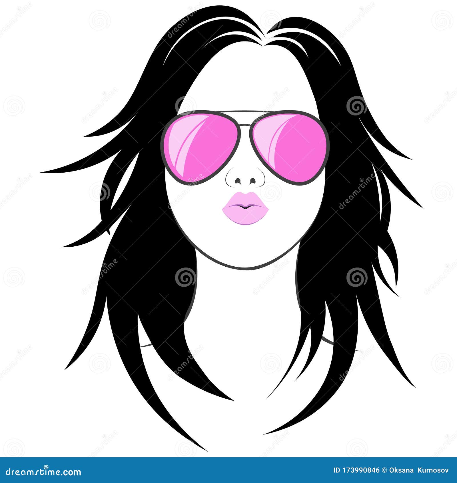 Black Glasses, A Comb And An Orange Wig On A Pink Background. Lifestyle.  Accessories To Create Style. Stock Photo, Picture and Royalty Free Image.  Image 130337565.