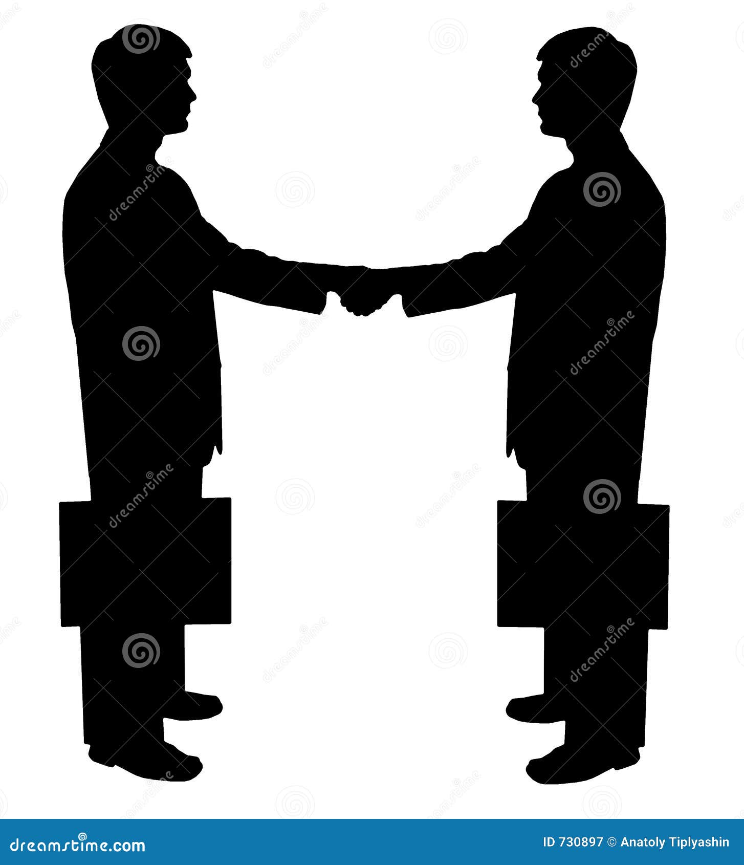 Black Silhouette Man On White Stock Illustration - Illustration of chap