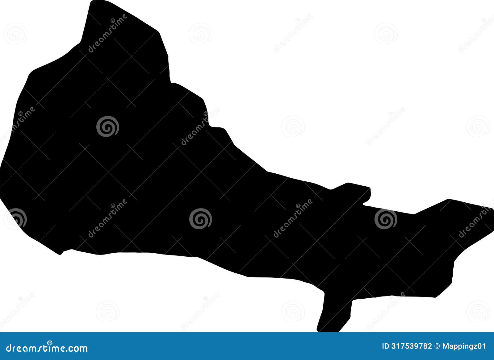 duarte dominican republic silhouette map with transparent background