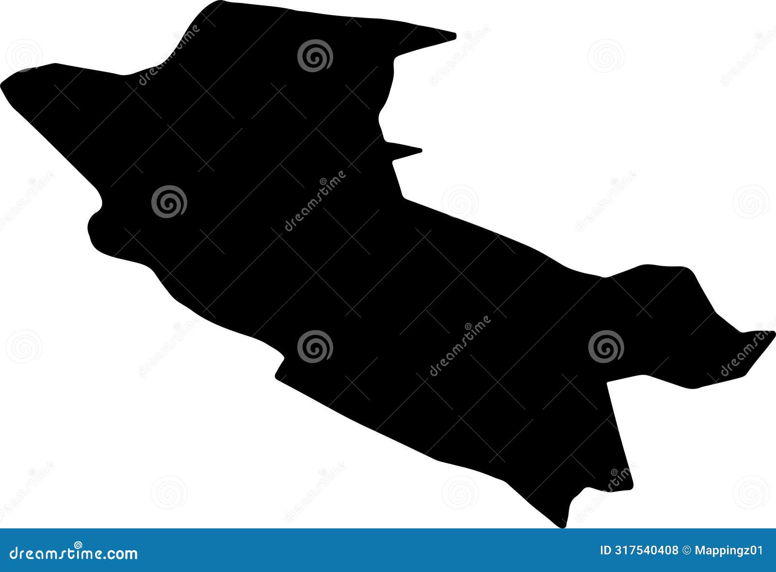 independencia dominican republic silhouette map with transparent background