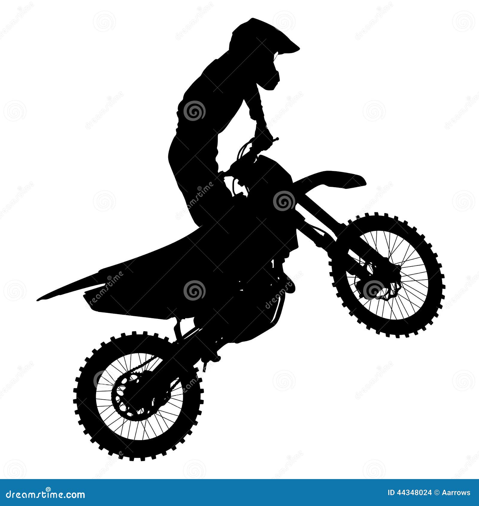 Premium Vector, Motocross rider doing jumping whip trick