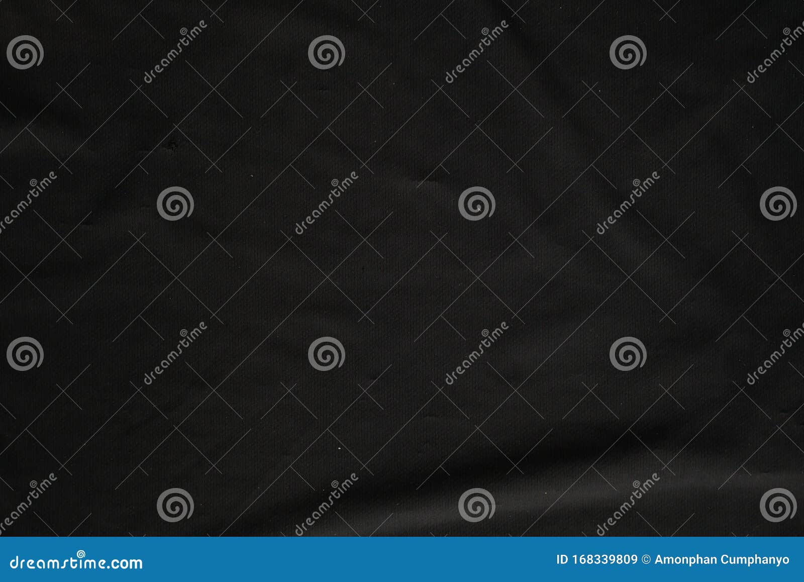 Black Silk Fabric in Folds and Pooled To Form Waves. Stock Image ...