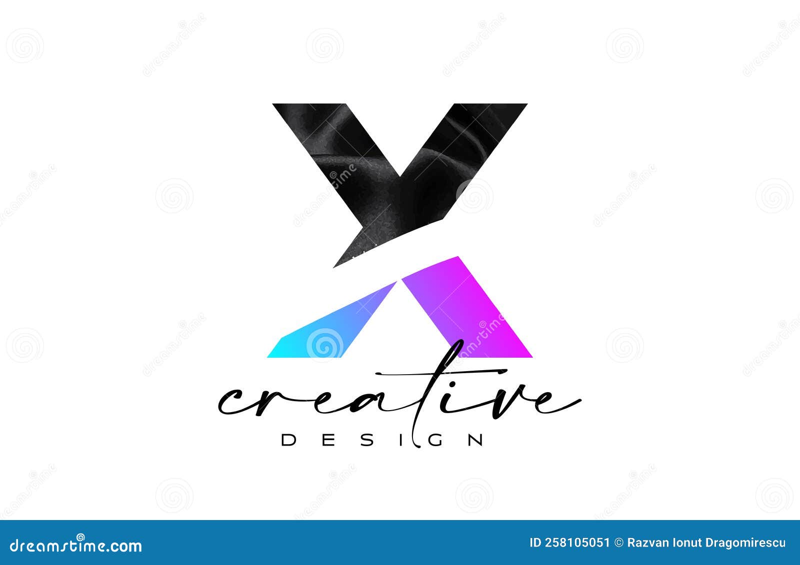 Black Silk Letter a Logo Design with Textile Material Texture and ...