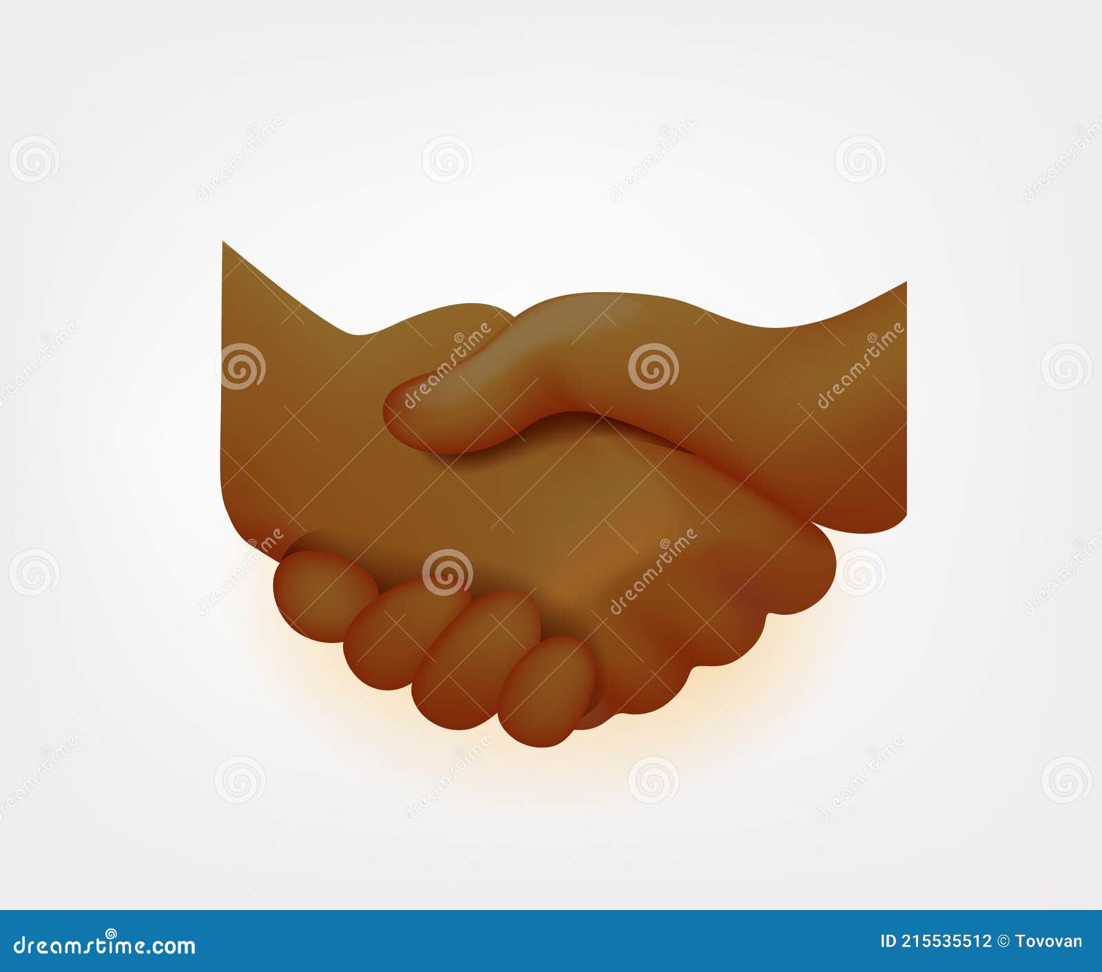 Men Shaking Hands Vector Emoji Isolated On White Background Stock